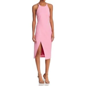 Bardot Cara Halter Dress Pink Size 4 NWT